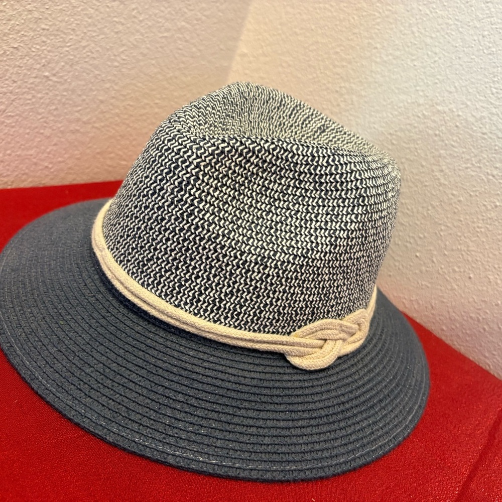 Magid Two-Tone Fedora with Braided Accent Hat